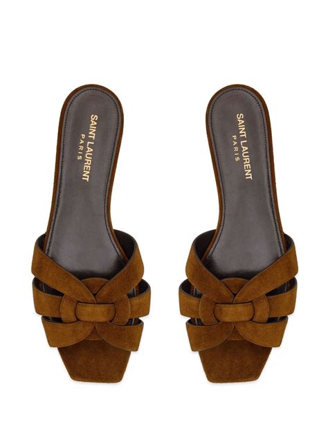 saint laurent tribute flat sandals